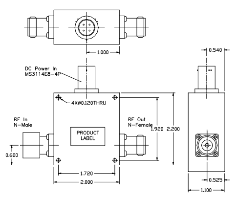 ALN0138-40-5307NW低噪聲射頻放大器WENTEQ