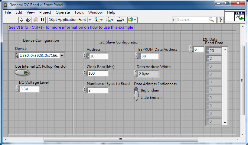 Labview 測試狀態