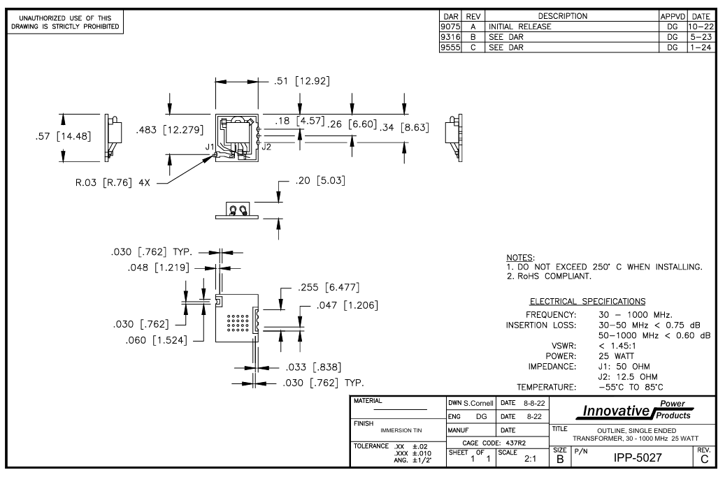 阻抗變壓器 IPP-5027