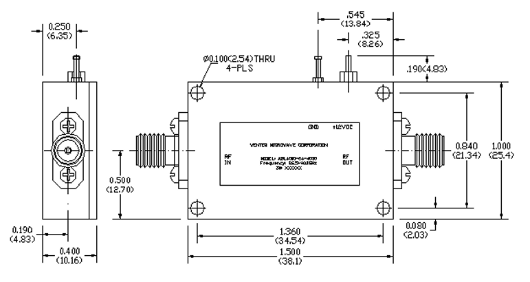 ALN4300-02-2335毫米波低噪聲放大器WENTEQ