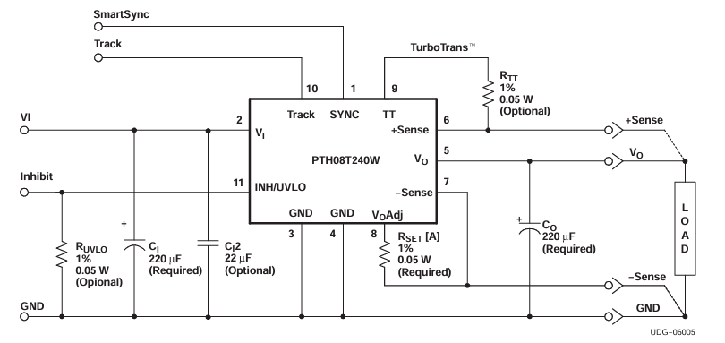 PTH08T240WAD 電源模塊